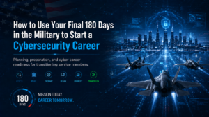 How to Use Your Final 180 Days in the Military to Start a Cybersecurity Career